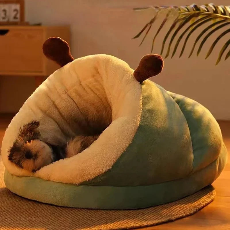 Soft Dog Bed Sofa Warm Plush Pet Kennel for Small Medium Dogs