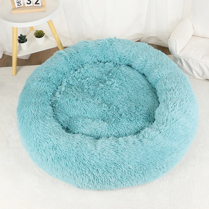Dog Bed Donut Big Large Round Basket Winter Plush Beds for Dogs