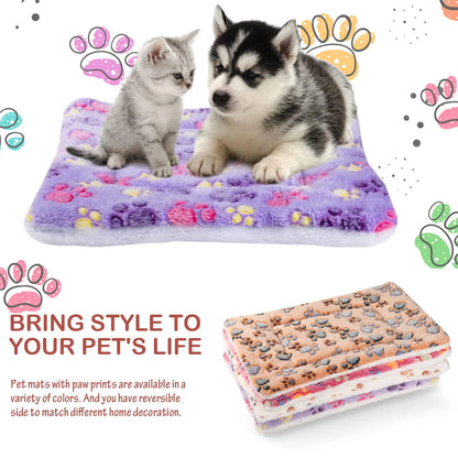 Flannel Pet Mat Dog Bed Cat Bed Thicken Sleeping Mat Dog Blanket