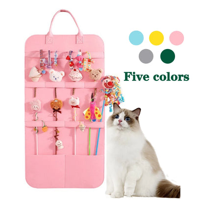 Pet Storage Bag Cat Toy Storage for Cat Stick Toys Catnip