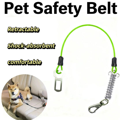 Chew-Proof Pet Car Safety Belt Dog Car Harness Shock Absorber