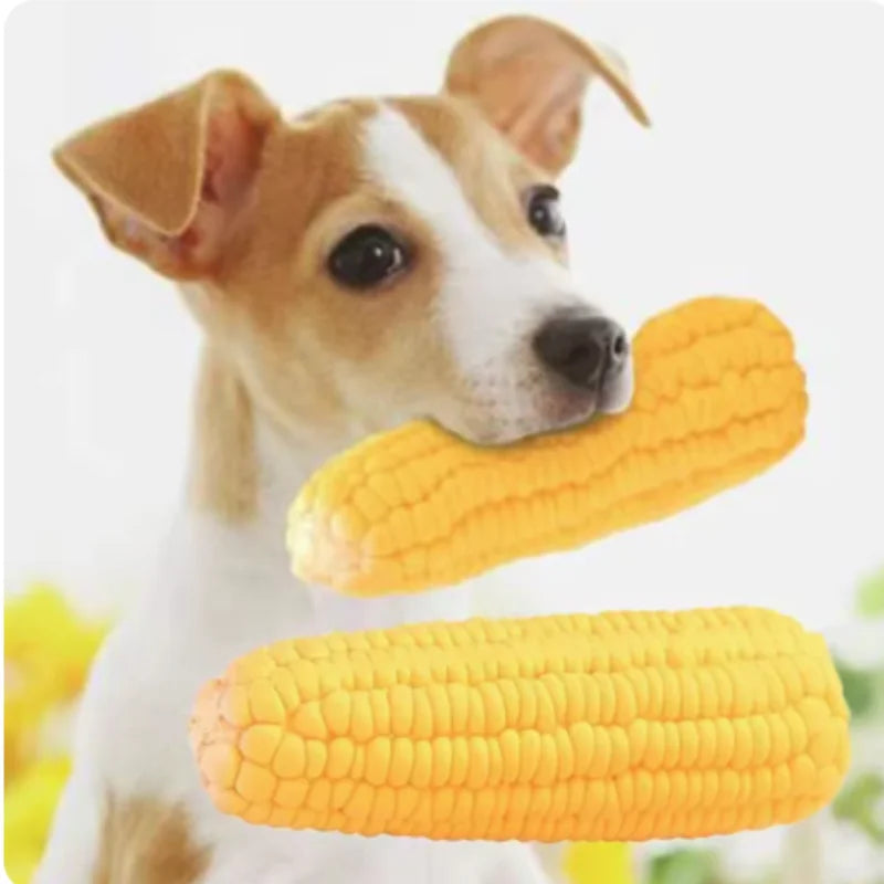 Sound Corn Dog Toys for Puppies Grinding Teeth Cleansing
