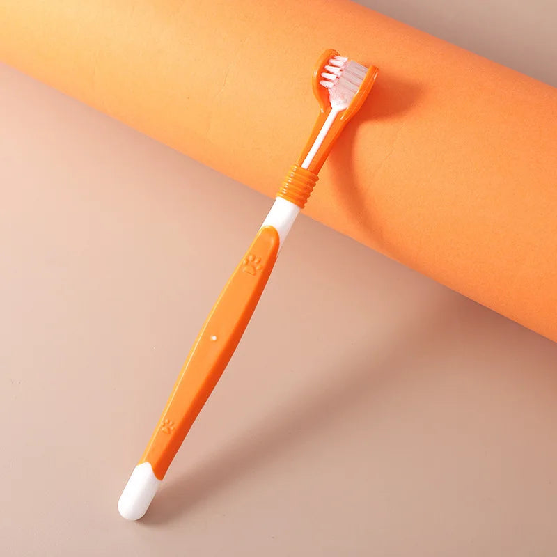 Dog Plastic Toothbrush Removing Tartar Cleaning Mouth Pet Care
