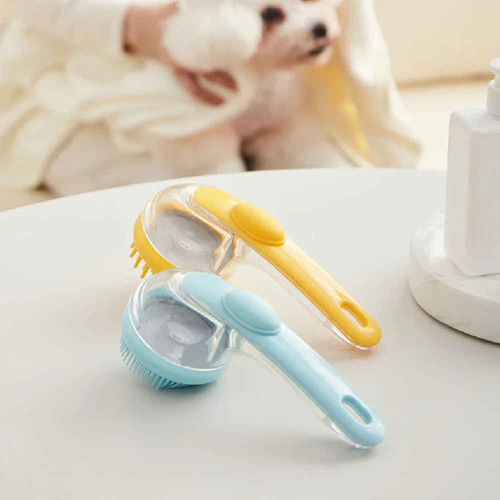 Pet Bathing Brush Long Handle Dog Cleaning Brush
