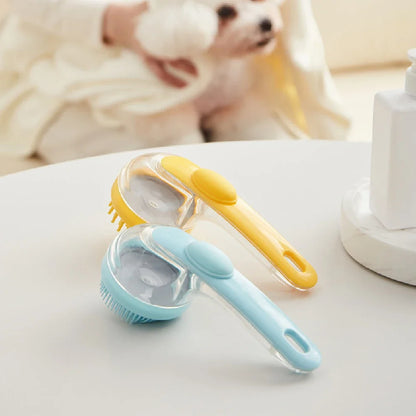 Pet Bathing Brush Long Handle Dog Cleaning Brush