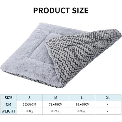Rectangle Dog Mat Warm Cat Bed House Cushion Pet Sleeping Blanket