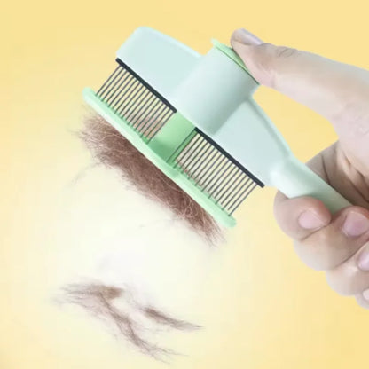 Self-Cleaning One-Button Dog Comb Pet Hair Remover