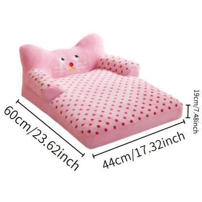Autumn Winter Warm Dog Bed Anti-Slip Large Space Removable