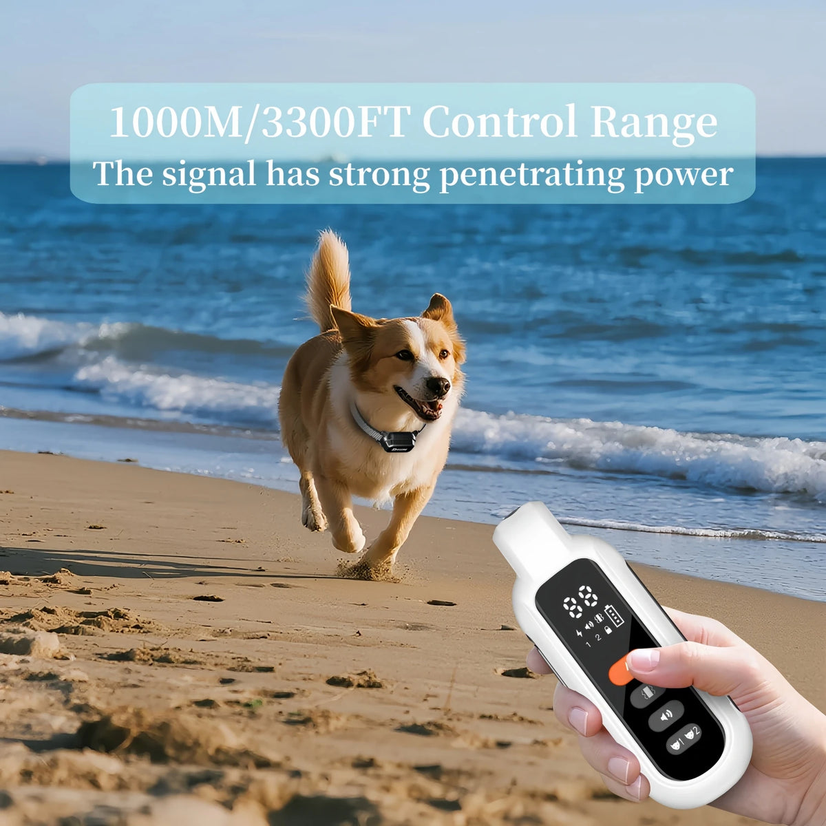 3300FT Electric Dog Training Collar Remote Control Anti-barking