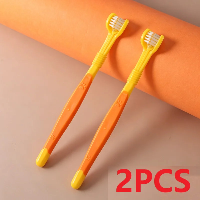 Dog Plastic Toothbrush Removing Tartar Cleaning Mouth Pet Care