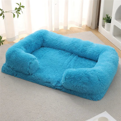 Luxury Winter Warm Large Dog Sofa Bed Dog Kneel Cat Mats House Cushion
