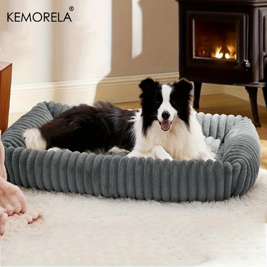 Orthopedic Plush Dog Bed - Mattress with High Resilience Support