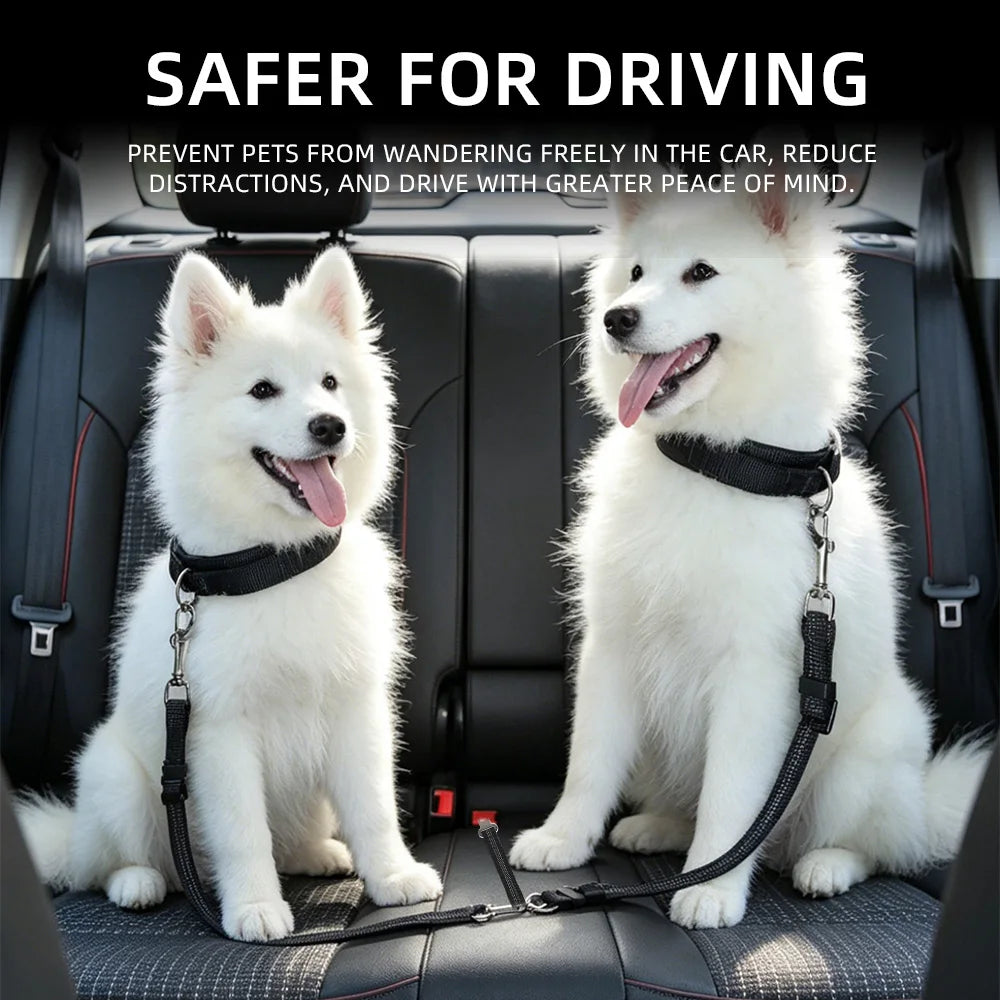 Adjustable Pet Cat Dog Car Seat Belt Pet Seat Vehicle
