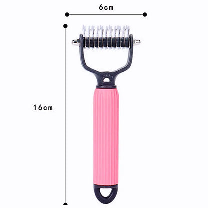 Dog Comb Knife Dogs Combs Double-sided Pet Hair Remover