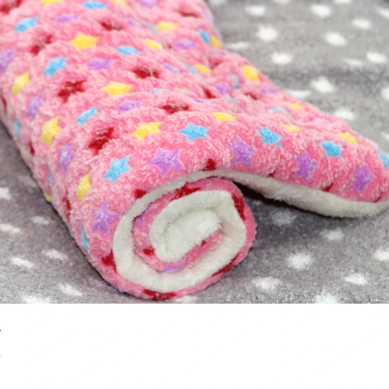 Flannel Pet Mat Dog Bed Cat Bed Thicken Sleeping Mat Dog Blanket