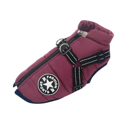 Winter Dog Clothes for Small Dogs Warm Fleece Large Dog Jacket