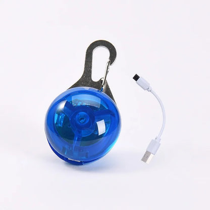 LED Pet Dog Collar USB/Battery Luminous Night Light Collar