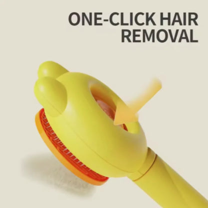 Self-Cleaning One-Button Dog Comb Pet Hair Remover