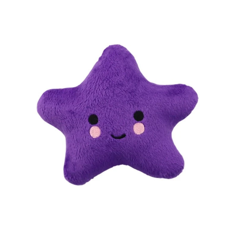 1pcs/pack Puppy Dog Plush Pentagram Squeaky