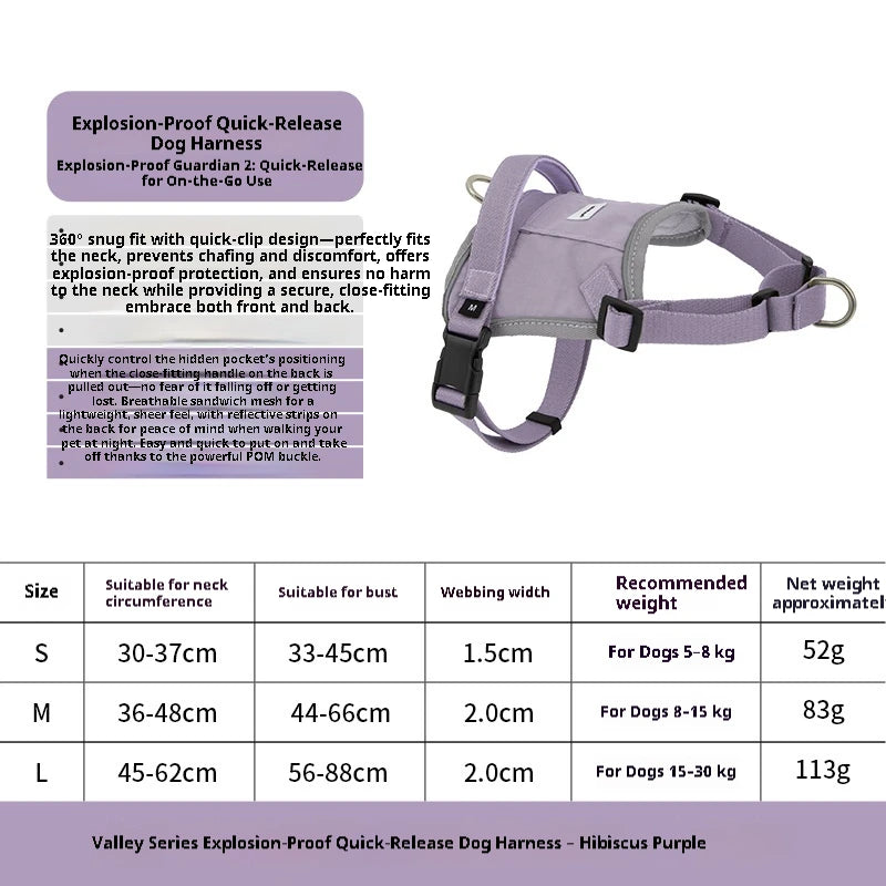Dog Harness No Pull Easy On Escape Proof Adjustable Reflective Breathable