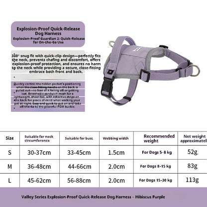 Dog Harness No Pull Easy On Escape Proof Adjustable Reflective Breathable