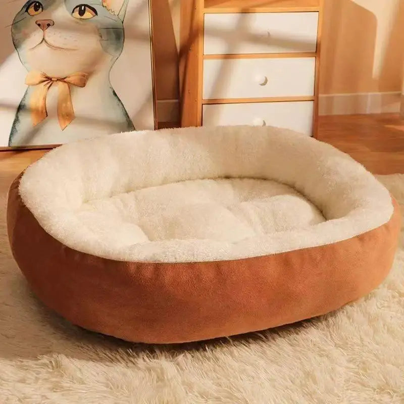 Pet Bed Super Soft Polar Fleece Thickened Warm Nest for Autumn and Winter