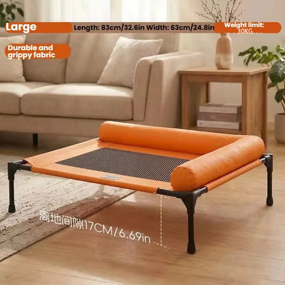 Elevated Cooling Mesh Dog Cot Breathable Moisture Resistant Bed