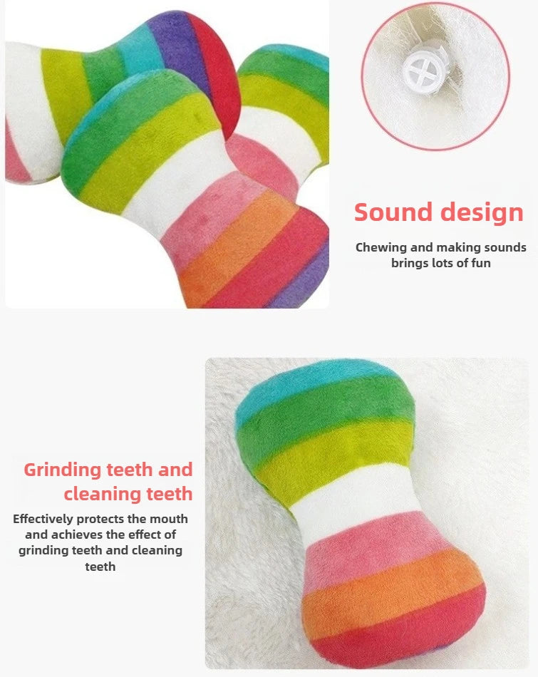 Dog Plush Toy Pet Squeaky Toy Dog Bite-Resistant Clean
