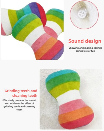 Dog Plush Toy Pet Squeaky Toy Dog Bite-Resistant Clean