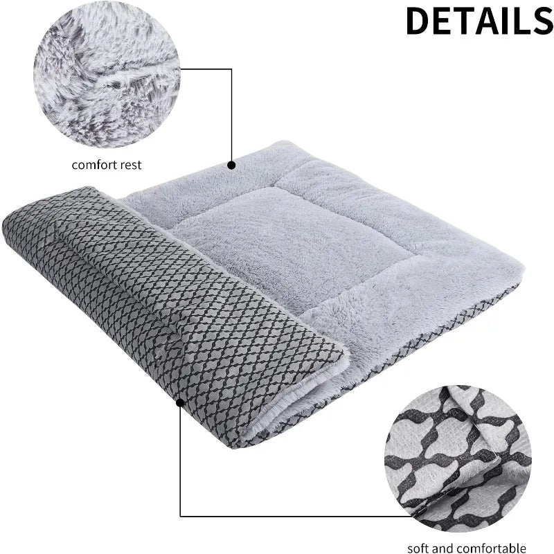 Rectangle Dog Mat Warm Cat Bed House Cushion Pet Sleeping Blanket