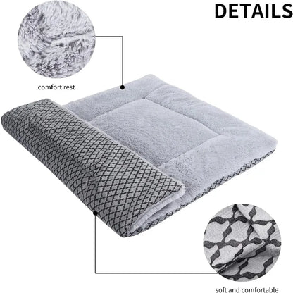 Rectangle Dog Mat Warm Cat Bed House Cushion Pet Sleeping Blanket