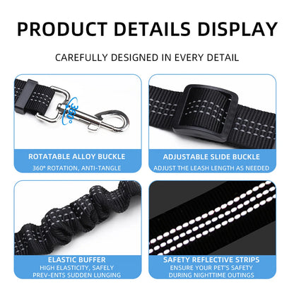 Pet Seat Vehicle Dog Harness Lead Clip Adjustable Pet Cat Dog Car