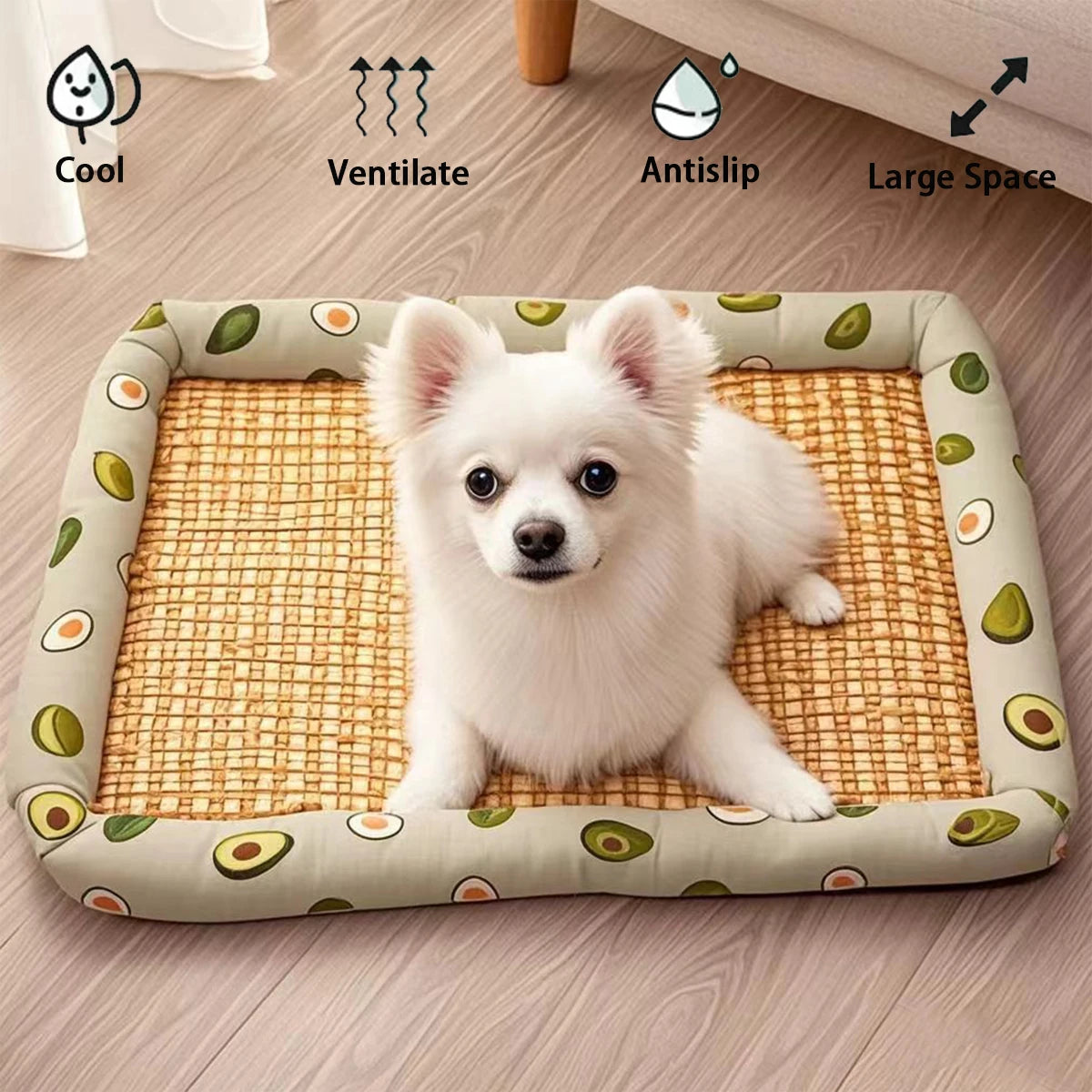 Large Dog Bed Mat Summer Cooling Matting Dog Cushion