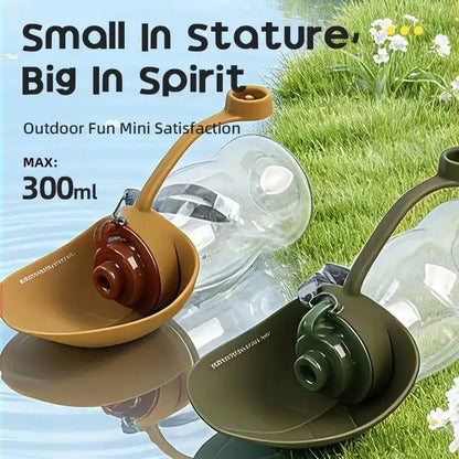Mini Collapsible Silicone Pet Water Bottle Portable