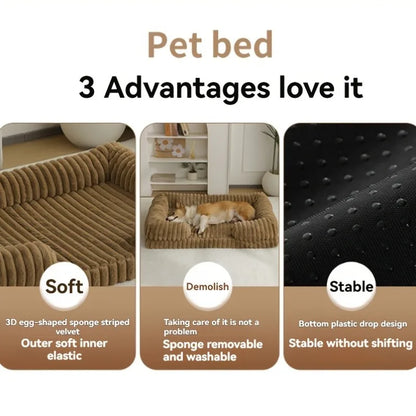 Calming Dog Bed Orthopedic Memory Foam Sofa Couch Waterproof
