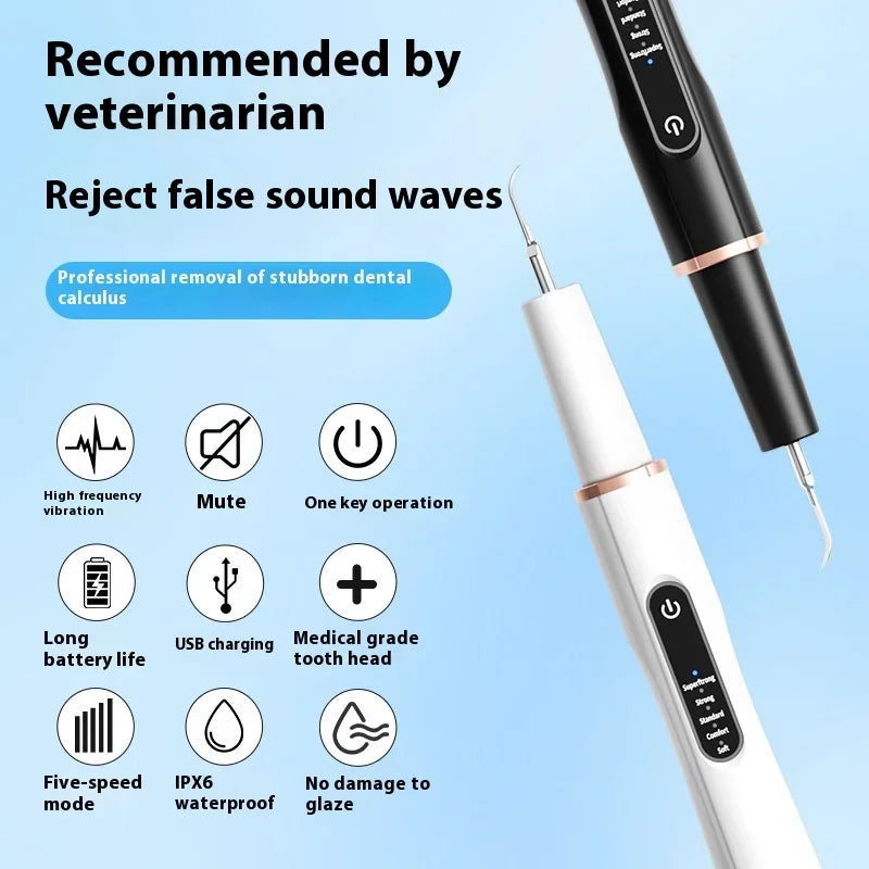 Dog Cat Grooming Smart Dental Ultrasonic Scaler Household Tooth Stone