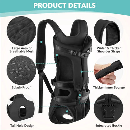 Dogs Carrier Backpack Thickened Sponge Pet Front Dog Carrier