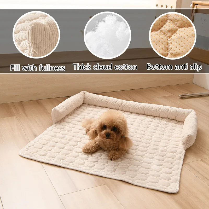 Thickened Pet Sofa Cushion Anti-Scratch Non-Slip Dog And Cat Sleeping Nest