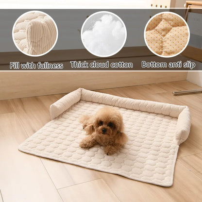 Thickened Pet Sofa Cushion Anti-Scratch Non-Slip Dog And Cat Sleeping Nest