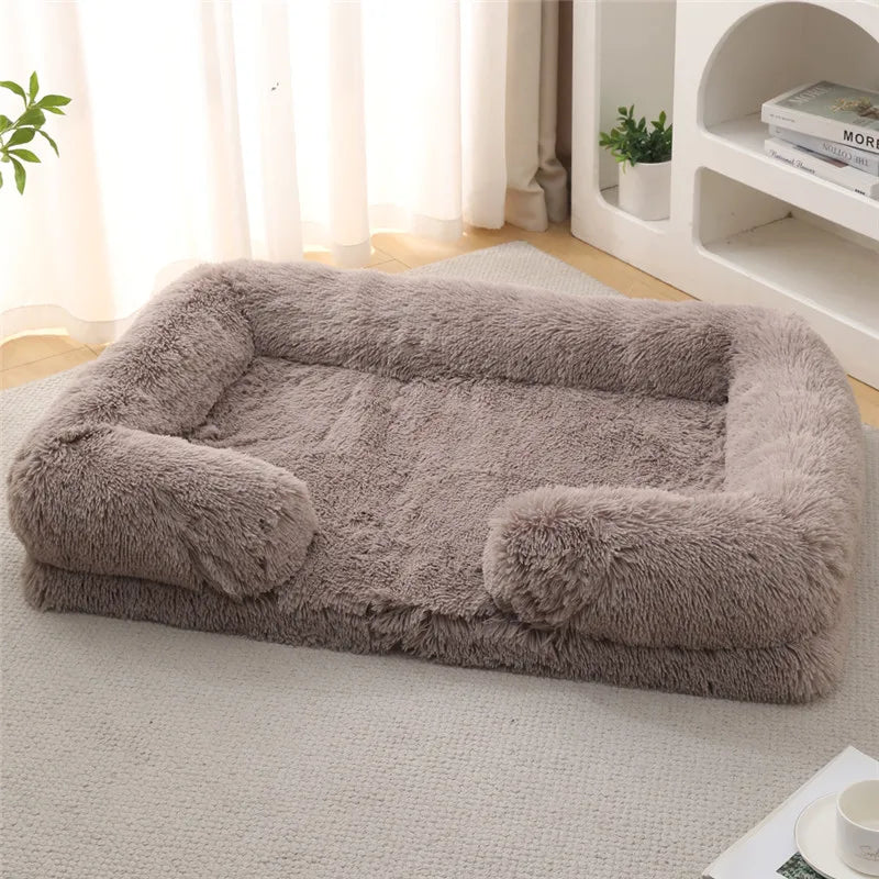 Luxury Winter Warm Large Dog Sofa Bed Dog Kneel Cat Mats House Cushion