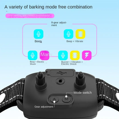 Intelligent Dog Collar Anti Barking Automatic Stop Device Dog Training