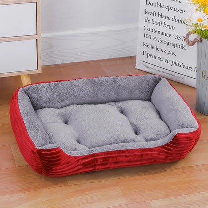 Soft Square Large Dog Sofa Elastic Dog House Cushion Winter