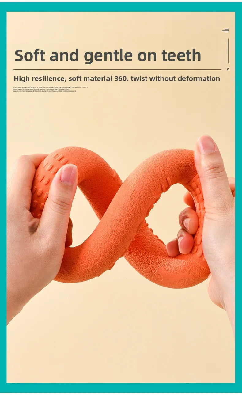 Bite-Resistant Soft Pull-Ring Frisbee Dog Training