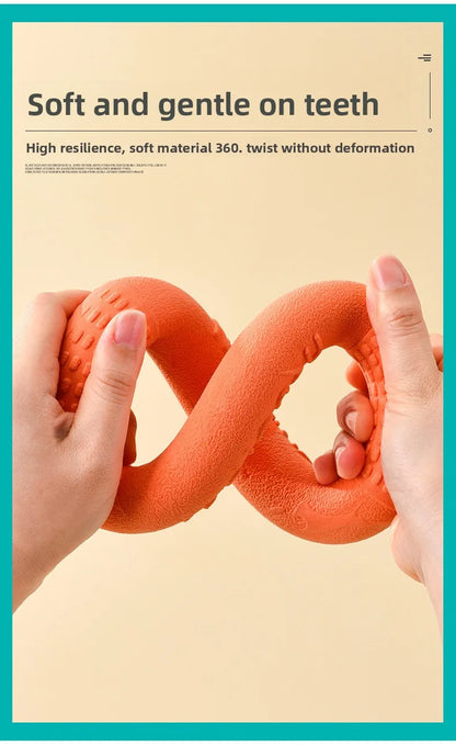 Bite-Resistant Soft Pull-Ring Frisbee Dog Training