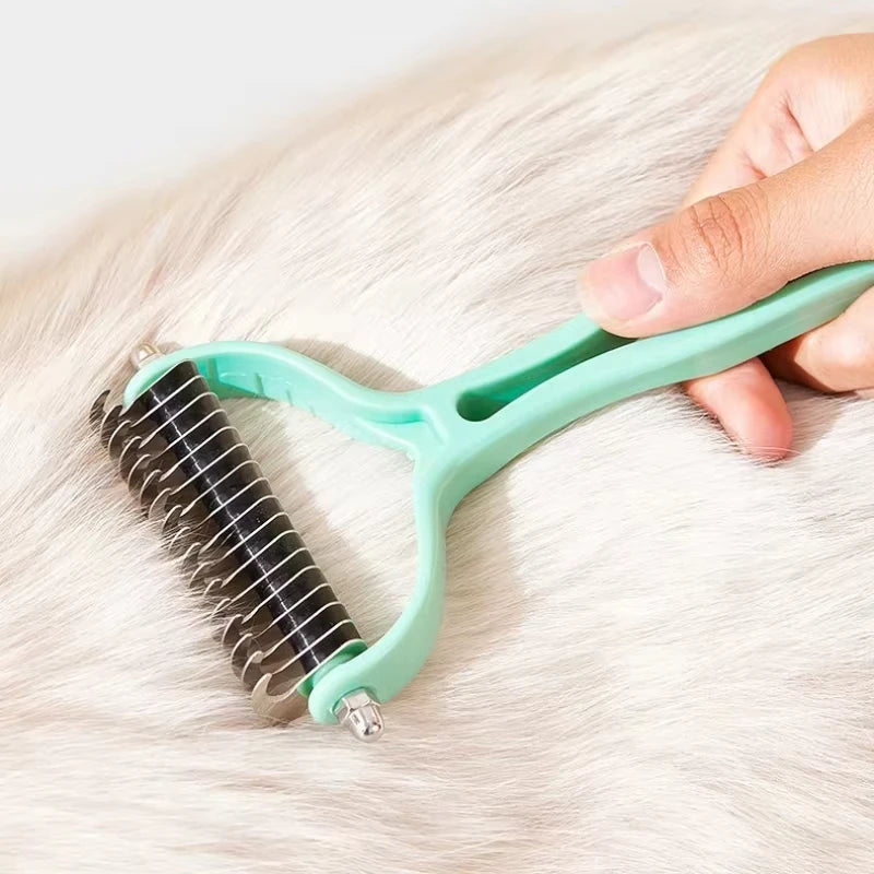 Cat Brush Cat Fur Knot Cutter Pets Hair Removal Comb