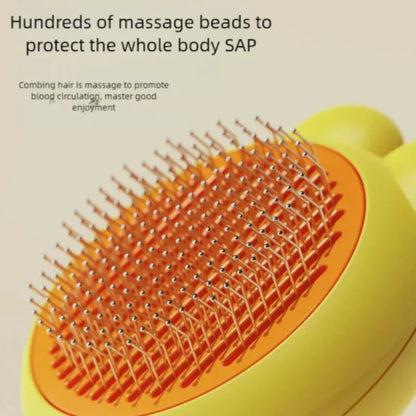Self-Cleaning One-Button Dog Comb Pet Hair Remover