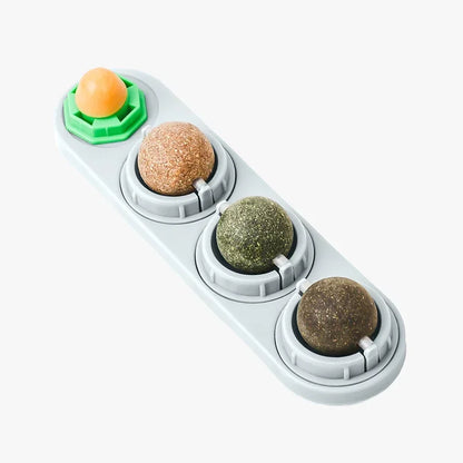 4 in 1 Rotating Catnip Silver Vine Ball Teeth Cleaning