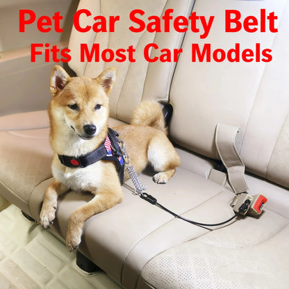 Chew-Proof Pet Car Safety Belt Dog Car Harness Shock Absorber