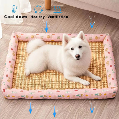 Large Dog Bed Mat Summer Cooling Matting Dog Cushion