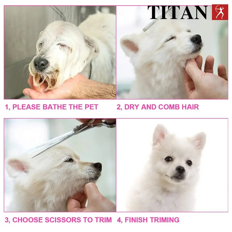 Professional Pet Grooming Shears Fishbone Teeth